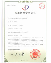 消聲插芯式門鎖的安裝固定結構 專利證書